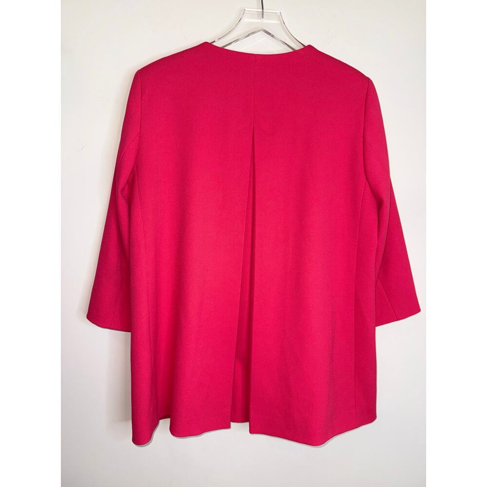 Zara Basic Hot Pink Swing Jacket / Cropped Blazer… - image 6